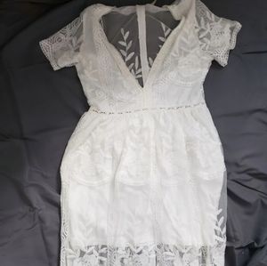 White Boho Maxi Dress